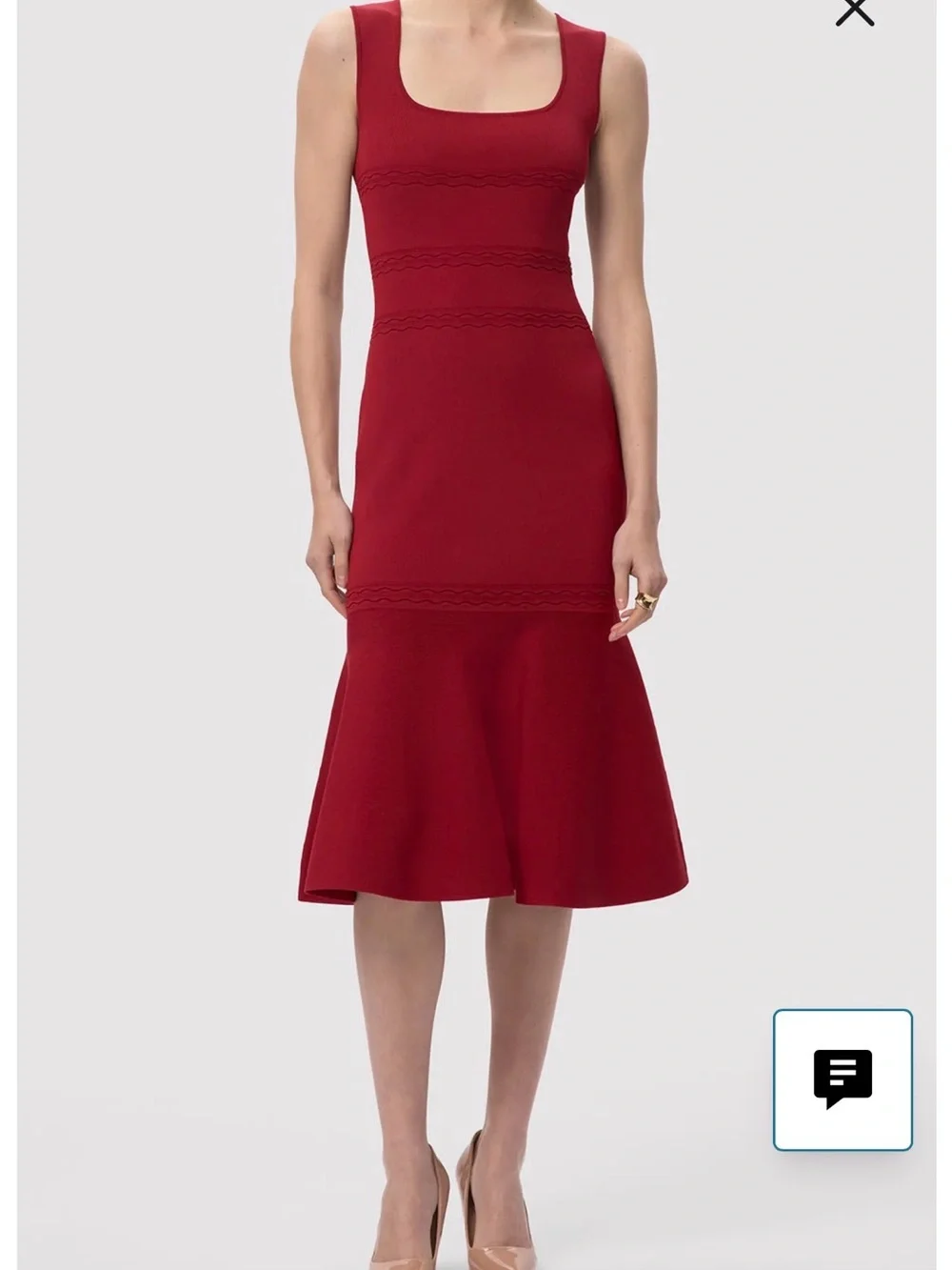 Herve Leger Sleeveless Wine Midi Dress - Picture 13 of 14